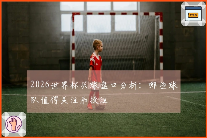 2026世界杯买球盘口分析：哪些球队值得关注和投注