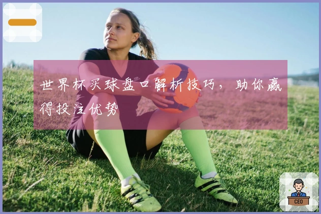 世界杯买球盘口解析技巧，助你赢得投注优势